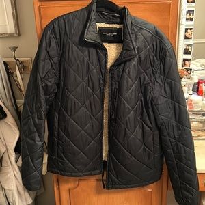 Men’s quilted navy jacket